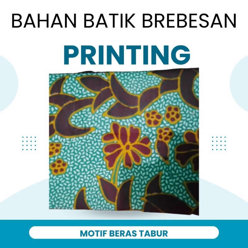 Bahan batik Brebesan, Batik Salem Printing Motif Beras Tabur