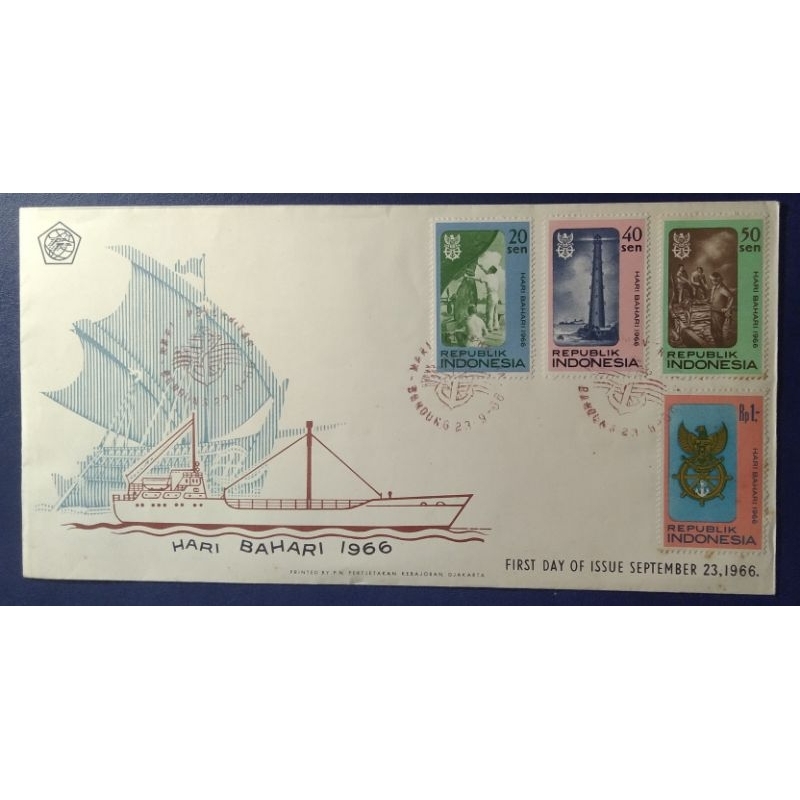 SHP (Sampul Hari Pertama) Hari Bahari Thn 1966