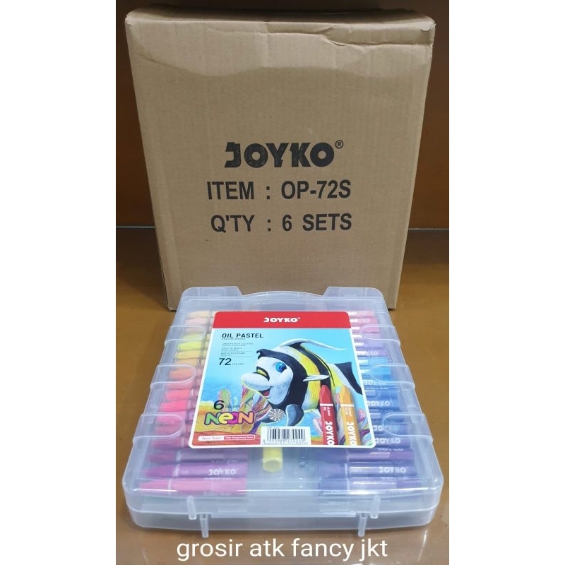 

OP 72S Crayon Krayon Minyak Oil Pastel Joyko 72 Warna Joyko OP-72