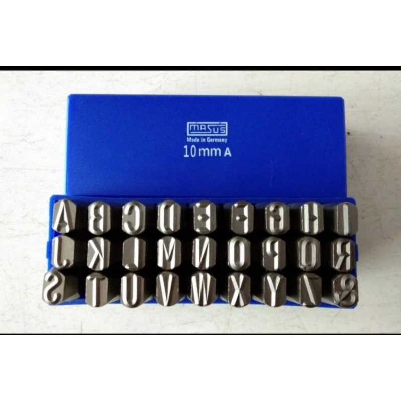 

huruf ketok 10mm Stamp punch letter A-Z MASUS GERMANY heavy duty