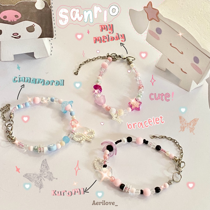 Sanrio Bracelet| My Melody| Cinnamoroll| Kuromi