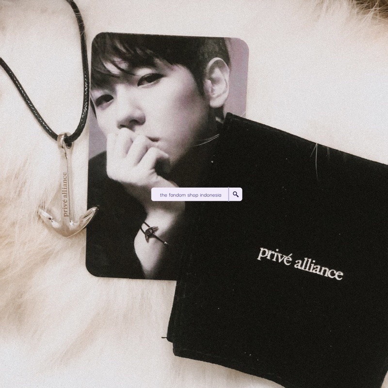 [READY STOCK] OFFICIAL Baekhyun Prive Alliance Bracelet Gelang “Hope” Set with Photocard