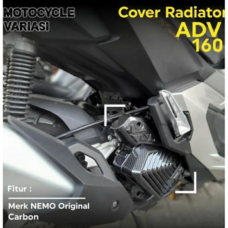 COVER RADIATOR ADV 160 CARBON COVER CARBON ADV 160 NEMO