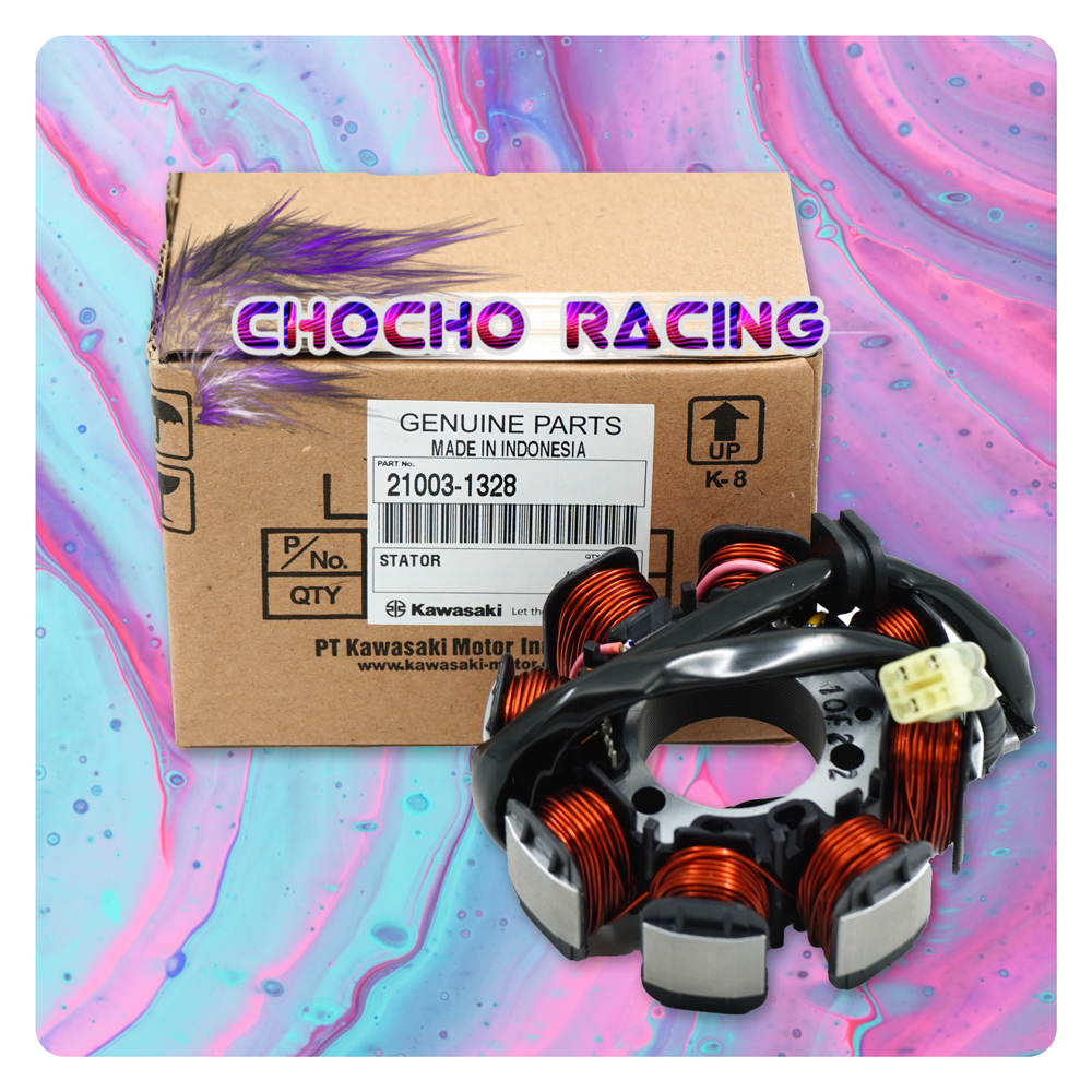(328) STATOR ASSY SPUL SEPUL ARUS DC NINJA 150 R RL VR SS RR OLD NEW ZX CBU ORIGINAL KAWASAKI