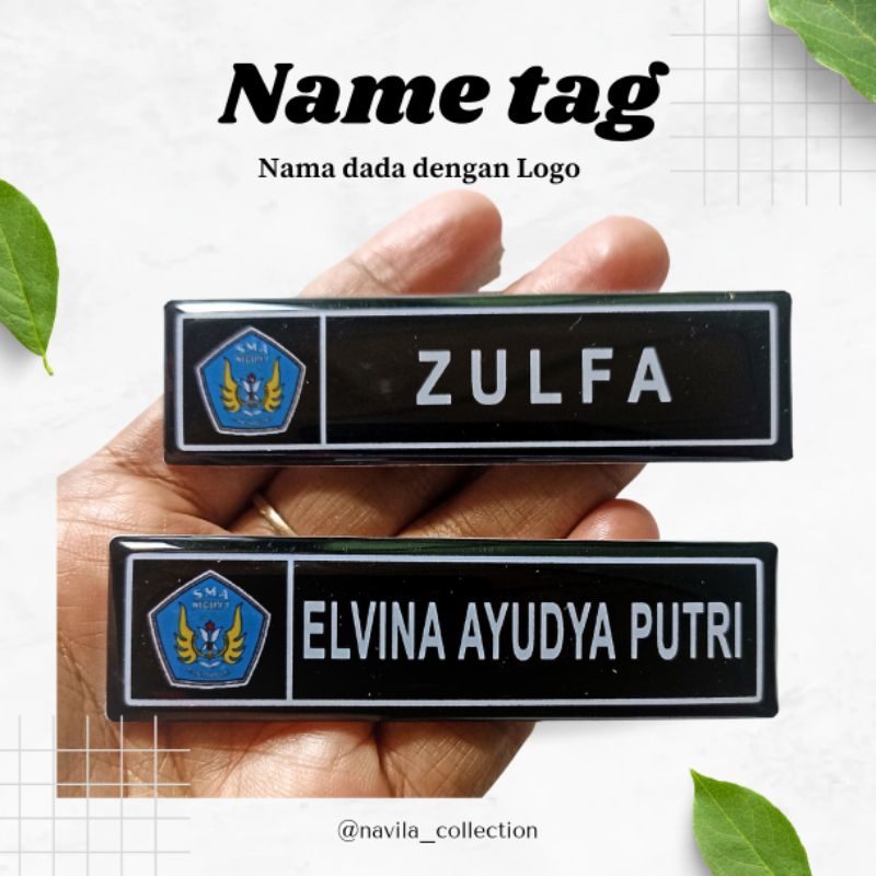 

NAME TAG DADA MURAH/FREE DESIGN LOGO