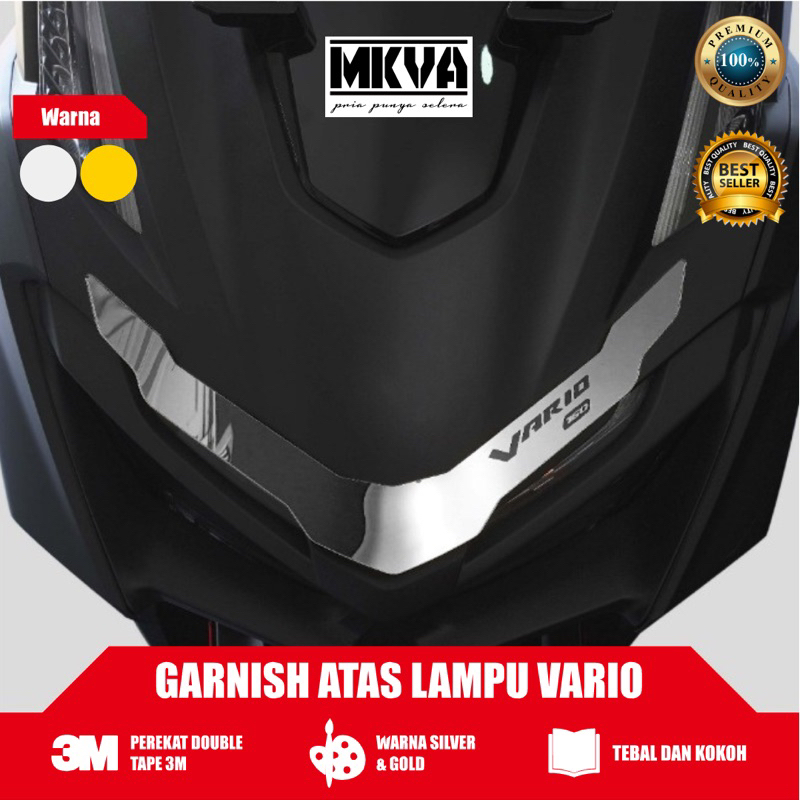 HIASAN ATAS LAMPU DEPAN VARIO 160 MODIF KEREN BAGIAN DEPAN VARIO NEW 160 TEMPELAN HIASAN VARIO 160 H