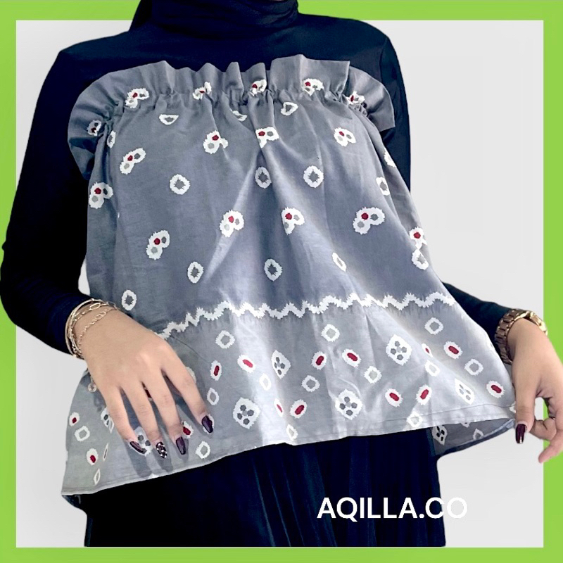 ( COD ) ZURA TANKTOP MOTIF BATIK SHIBORI JUMPUTAN | OUTER BATIK | TANKTOP BATIK SHIBORI