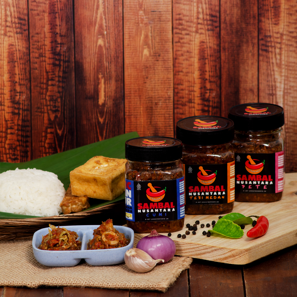 

PAKET SAMBAL HEMAT SN A(3pcs)(165 GRAM)CUMI/TERI MEDAN/PETE