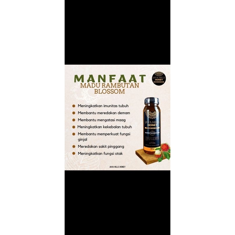 

madu rambutan blossom by Javahills honey