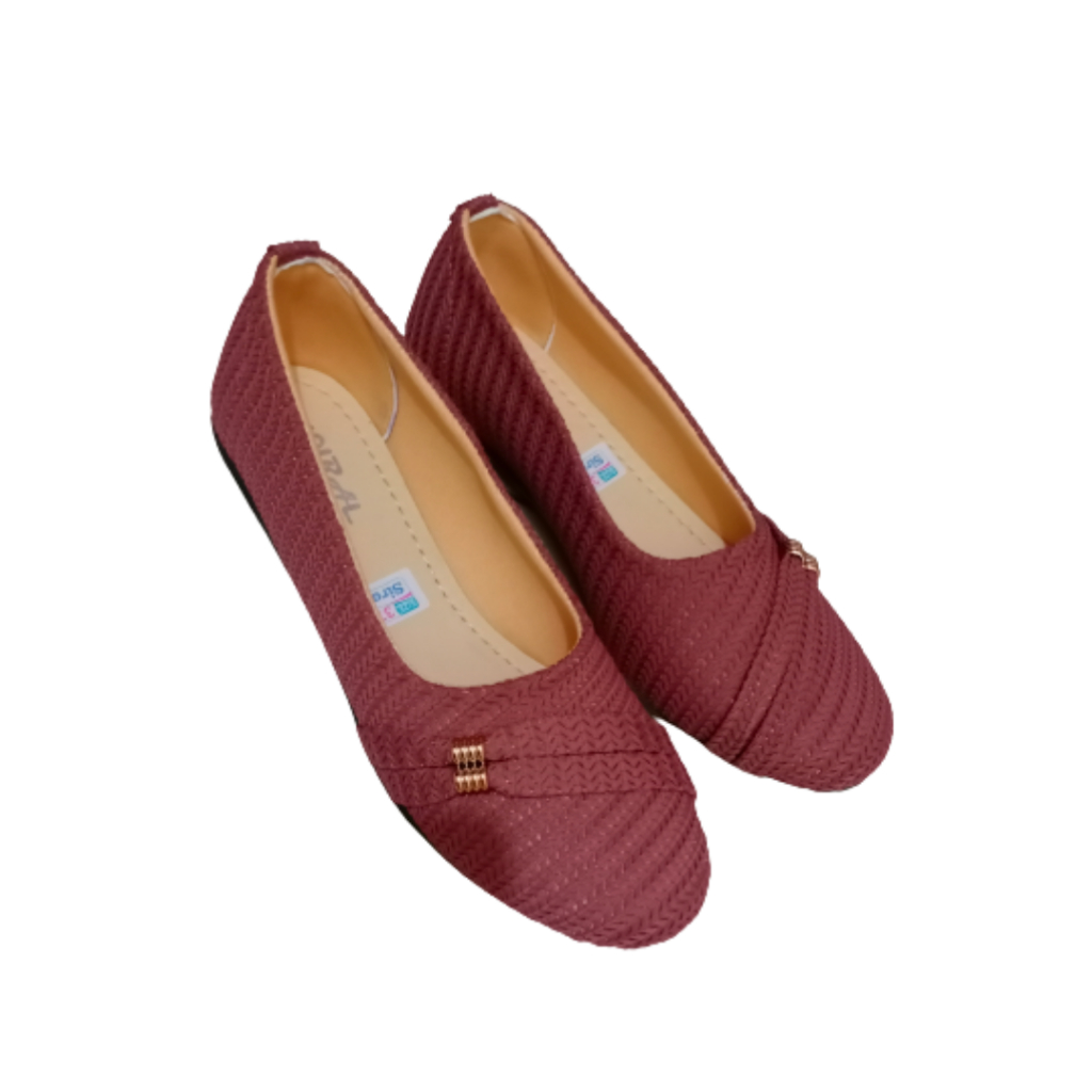 FLATSHOES WANITA RAJUT TERBARU SLIP ON SEPATU FLAT