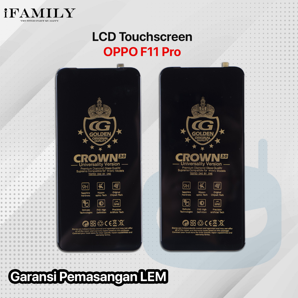LCD TOUCHSCREEN OPPO F11 PRO BLACK CROWN SUPER 3.0