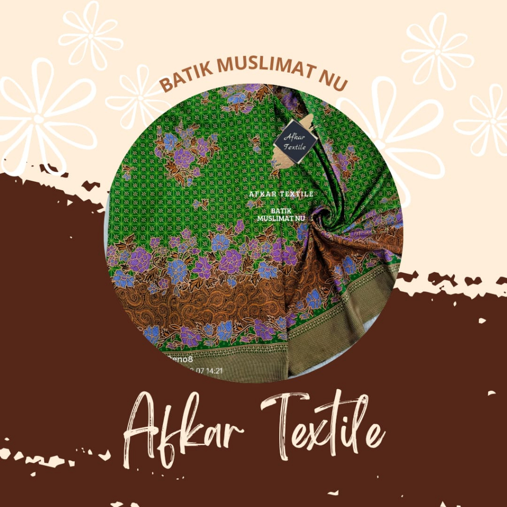 Kain Seragam Muslimat NU Nasional & Fatayat NU Original Semi Sutra - Lebar 1.15 Meter