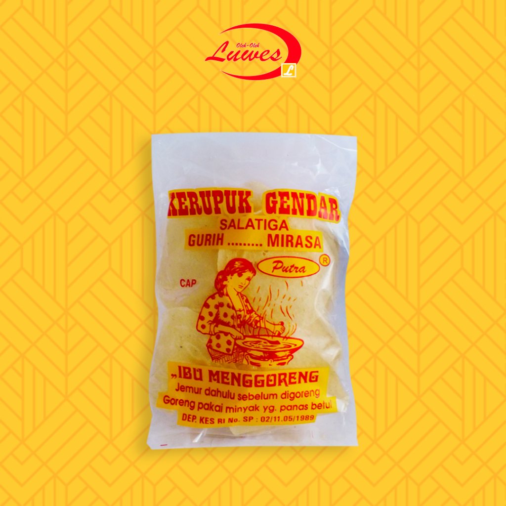 

Kerupuk gendar ibu menggoreng