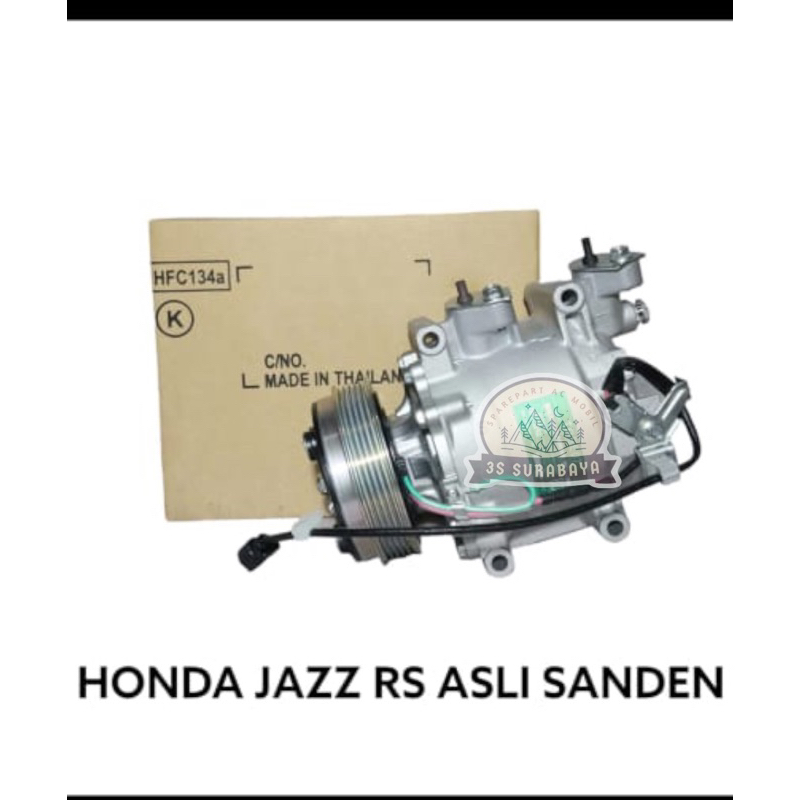 Kompresor Honda Jazz Rs New City Asli Sanden Ac Mobil Compressor