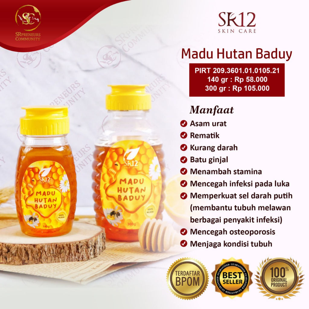 

MADU HUTAN ASLI BADUY SR12 / MADU MURNI / MADU LEBAH LIAR / MENINGKATKAN IMUNITAS TUBUH & DAYA TAHAN TUBUH