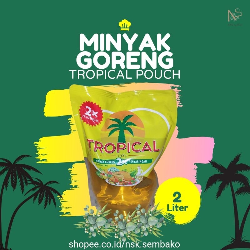 

Minyak Goreng Tropical Pouch Kemasan 2 Liter - Tropical Pouch 2 L | Minyak Goreng Sawit - Minyak Goreng Tropical