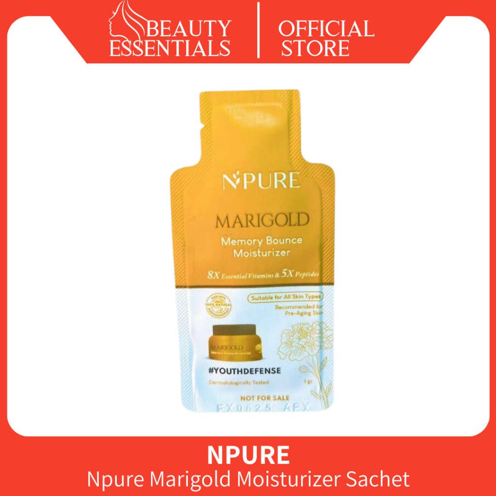 NPURE Moisturizer Marigold Sachet untuk mencegah penuaan dini BPOM