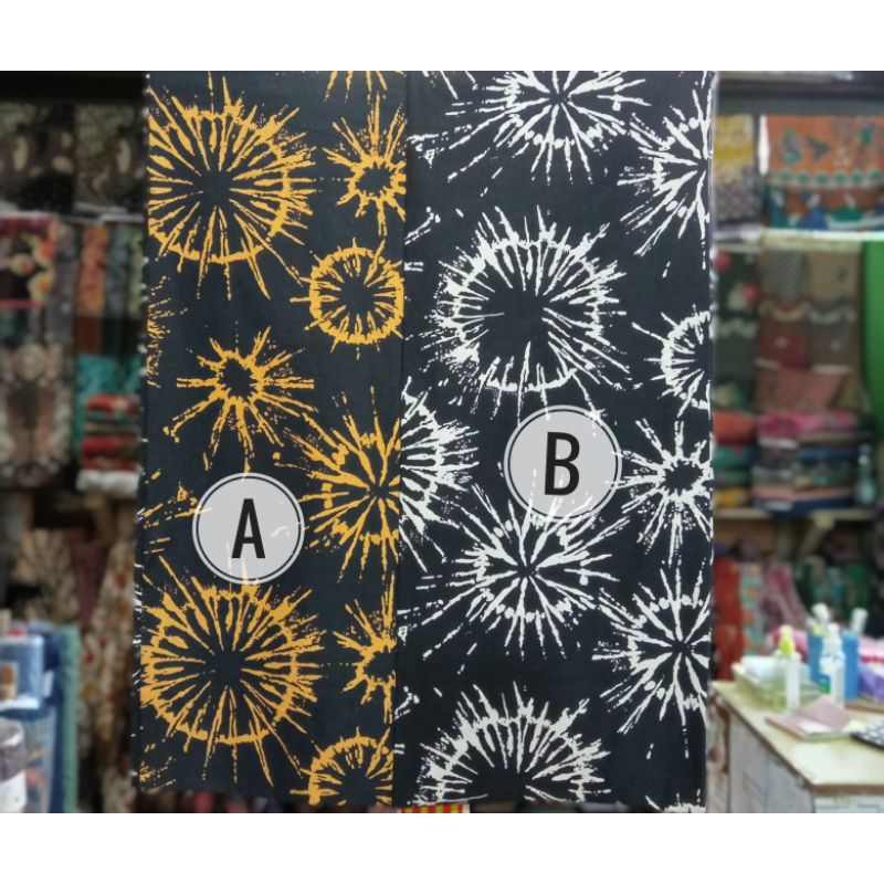 Kain Meteran Bahan Katun Halus Motif Abstrak Kemeja Sarimbit Murah Meriah