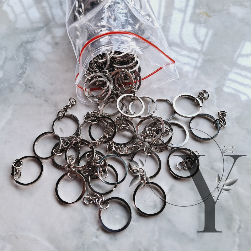 RING GANTUNGAN KUNCI RING GEPENG GANCI TEBAL POLOS PER PCS