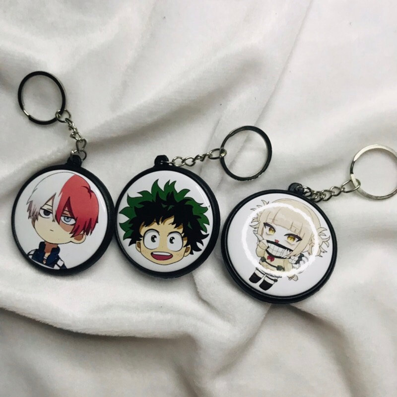 Gantungan Kunci Anime Ganci pin Boku no Hero Himiko Toga Deku Todoroki