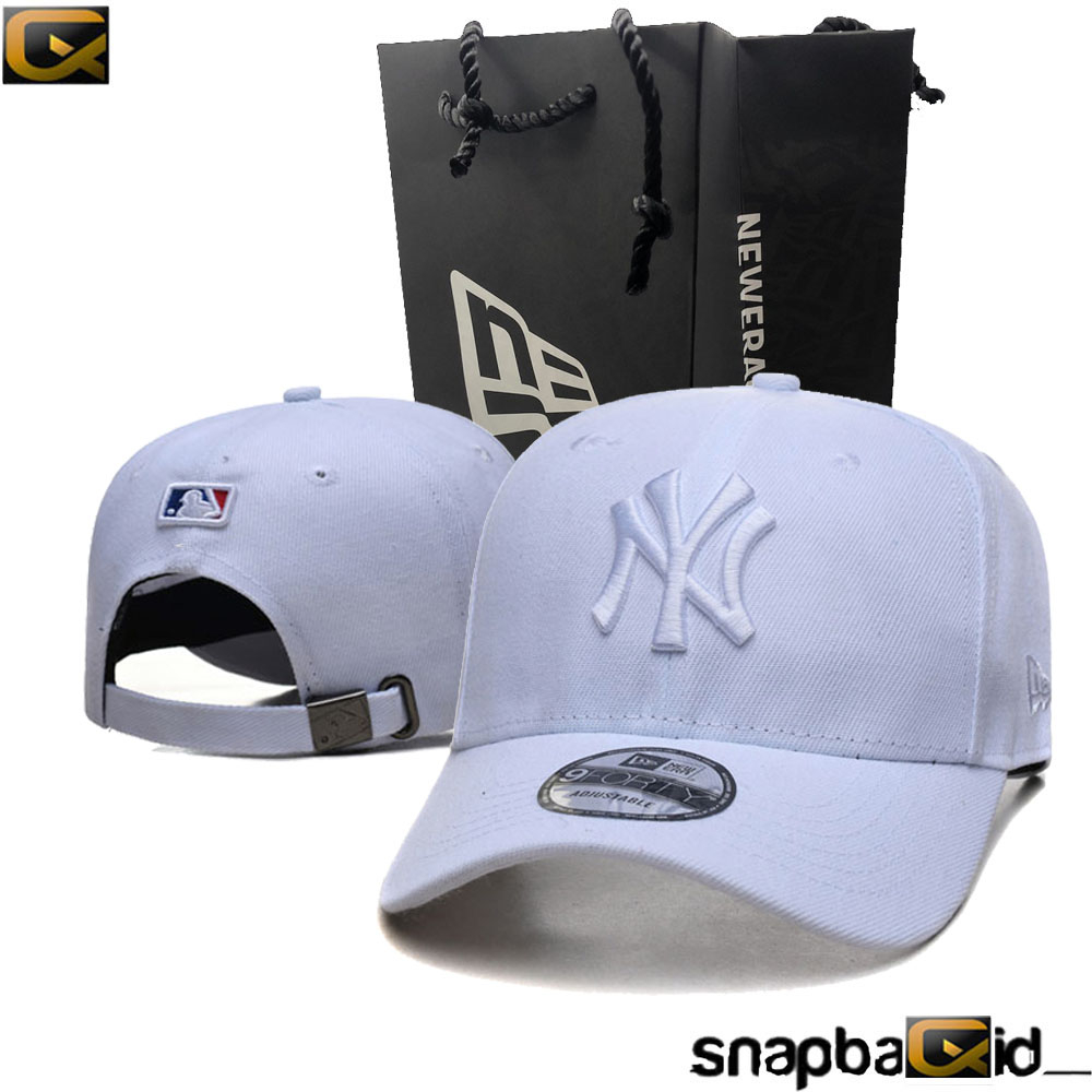 Topi NY Full White Putih MLB Baseball Import Cx