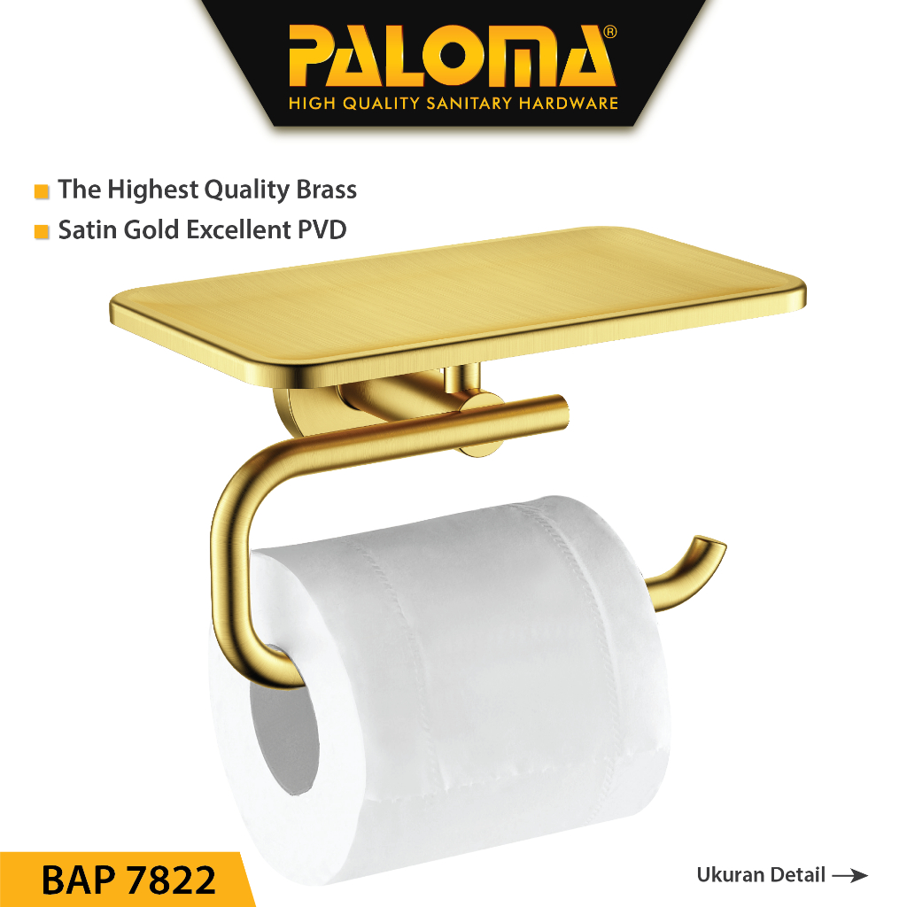 PALOMA BAP 7822 Tempat Tissue Toilet Holder Tisu Gulung Roll WC Mandi