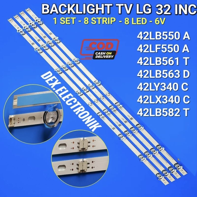 LED BACKLIGHT TV LG 42IN 42LB550A 42LF550A 42LB561T 42LB563D 42LY340C 42LX340C 42LB582T BACKLIGHT TV