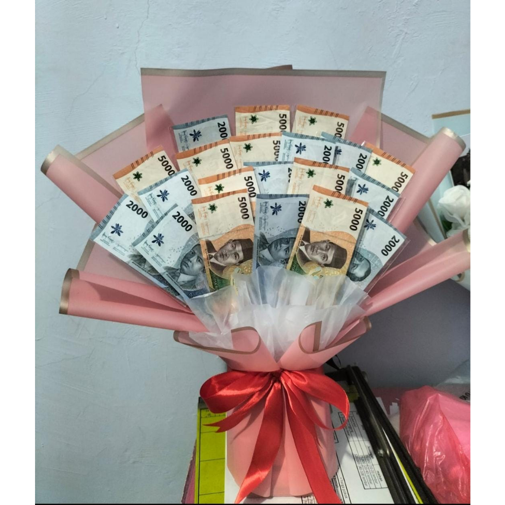 

BUKET UANG KEKINIAN HIASAN PITA // KADO BOUQET ULTAH WEDDING // BUKET WISUDA