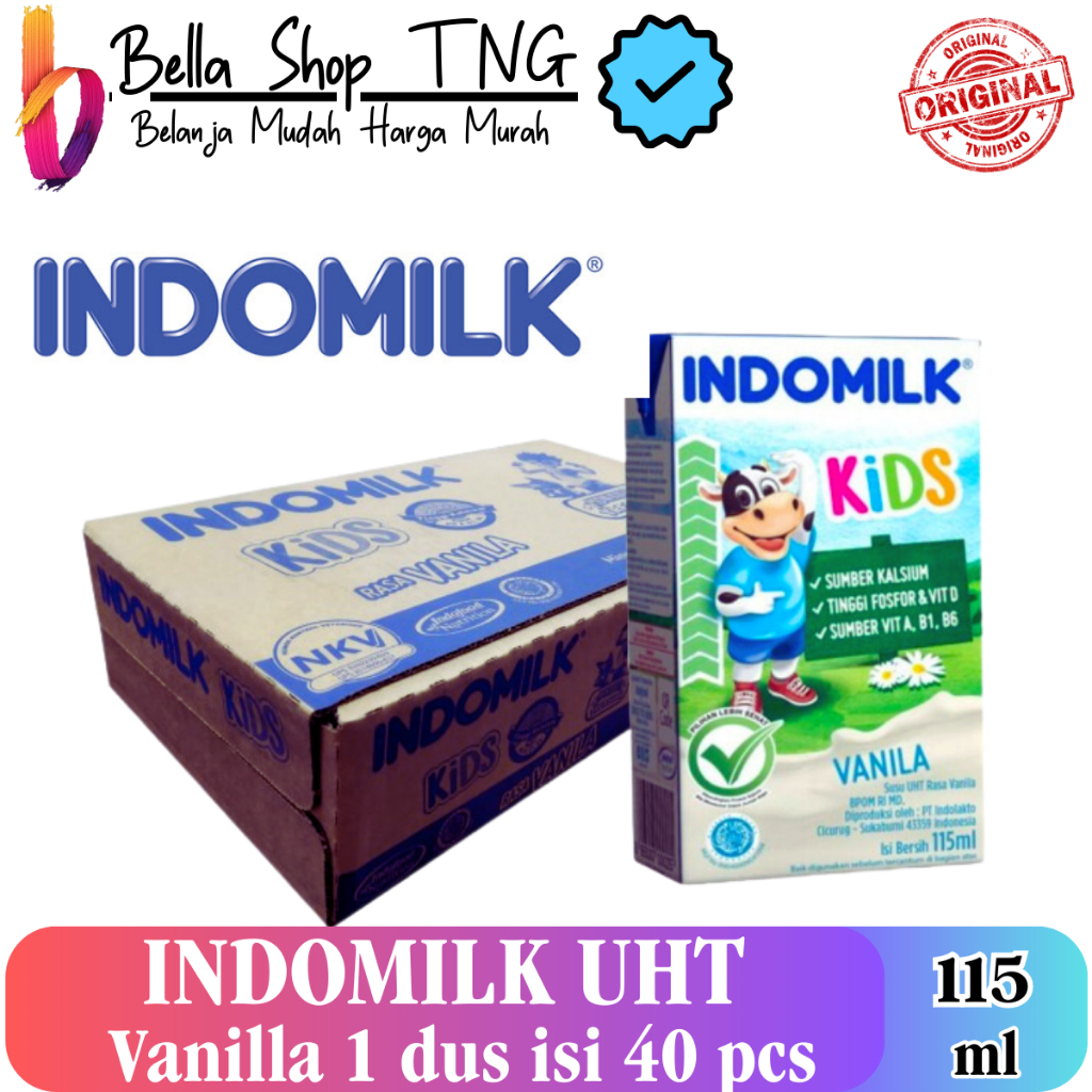

Indomilk Vanila Susu UHT 115 ml 1 dus 40 pcs