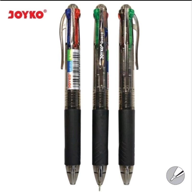 

Ball Pen Pulpen Pena Joyko Quaco 0.7 mm 4 Warna Colors