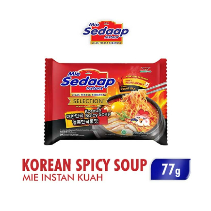 

Sedaap Mie Korean Spicy Soup 77g 5pcs