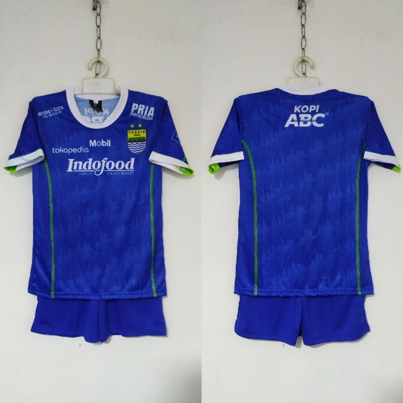 Setelan  Jersey Baju Bola Anak Persib Bandung Bobotoh Viking Jersey Persib Kids