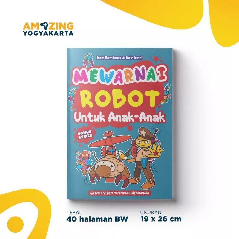 

Buku Aktivitas Anak- Mewarnai Robot Untuk Anak-anak