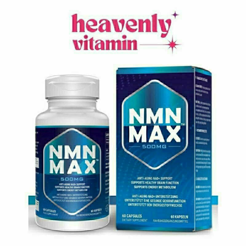 Nmn Max isi 60 kapsul original formula suplemen kesehatan pria wanita