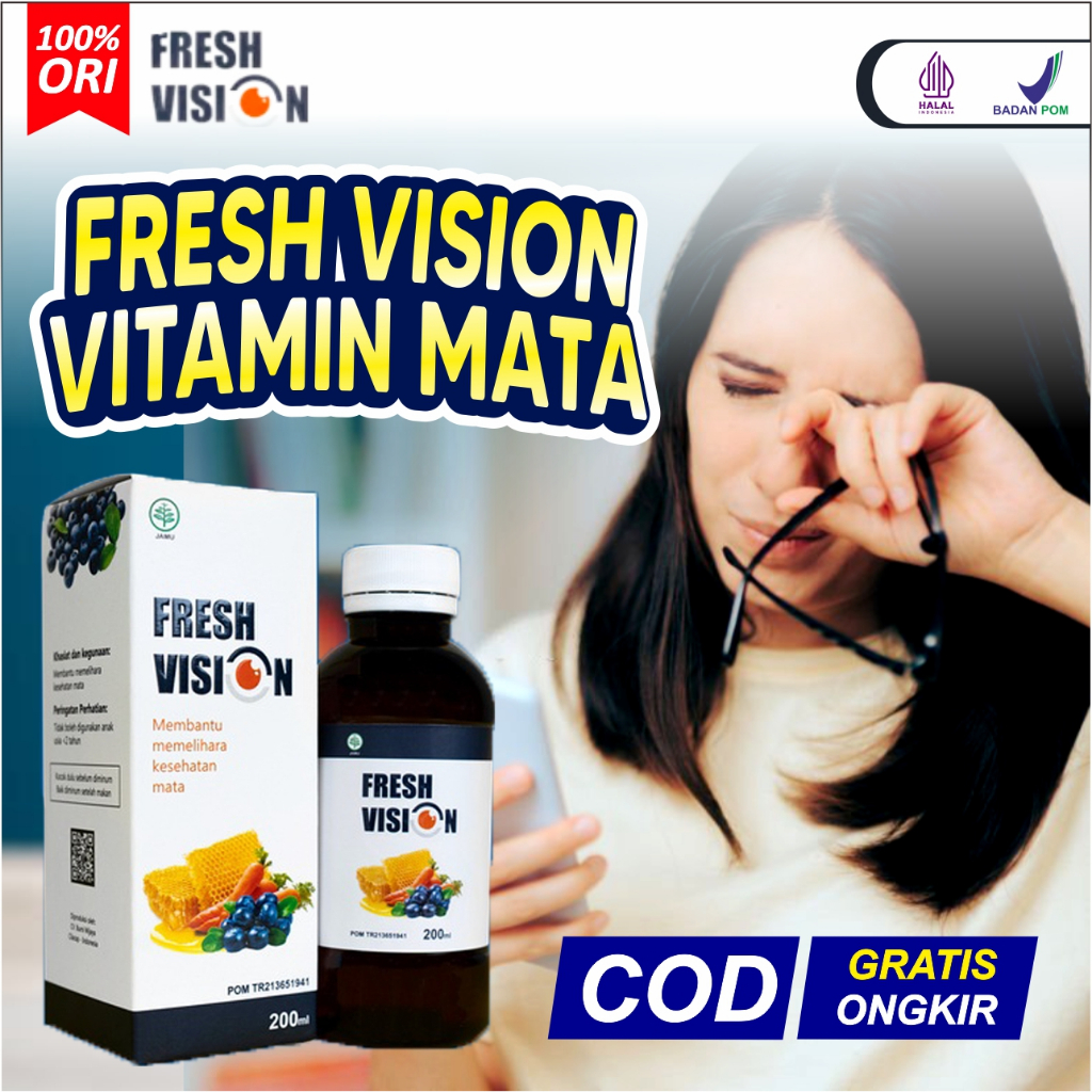 

FRESH VISION Madu Original Bantu Atasi Permasalahan Mata Halal BPOM