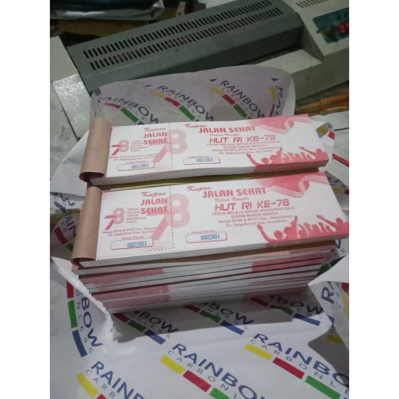 

KUPON JALAN SEHAT KUPON TAKBIR KELILING KUPON UNDIAN KARCIS