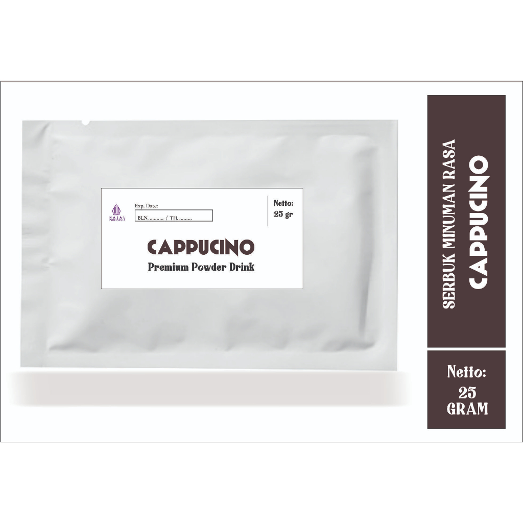 

POWDER CAPPUCINO Sachet 25 Gram (Minimal Order 10 Sachet)