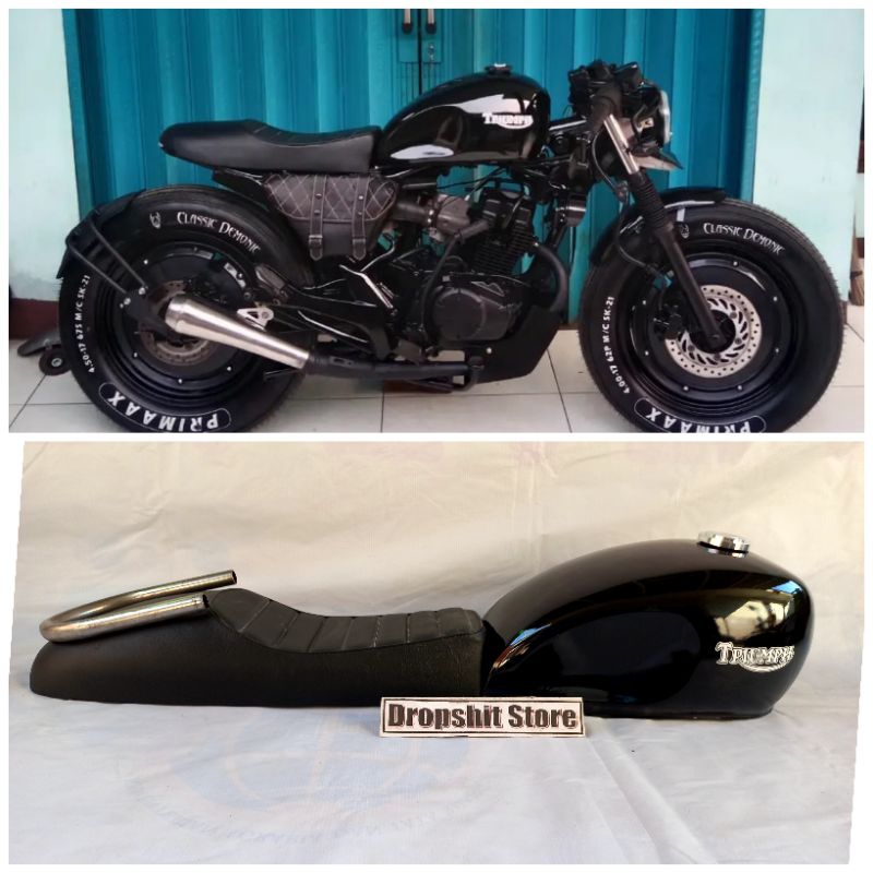 Tangki Triumph Tangki Japstyle paket jok japstyle motor custom japstyle