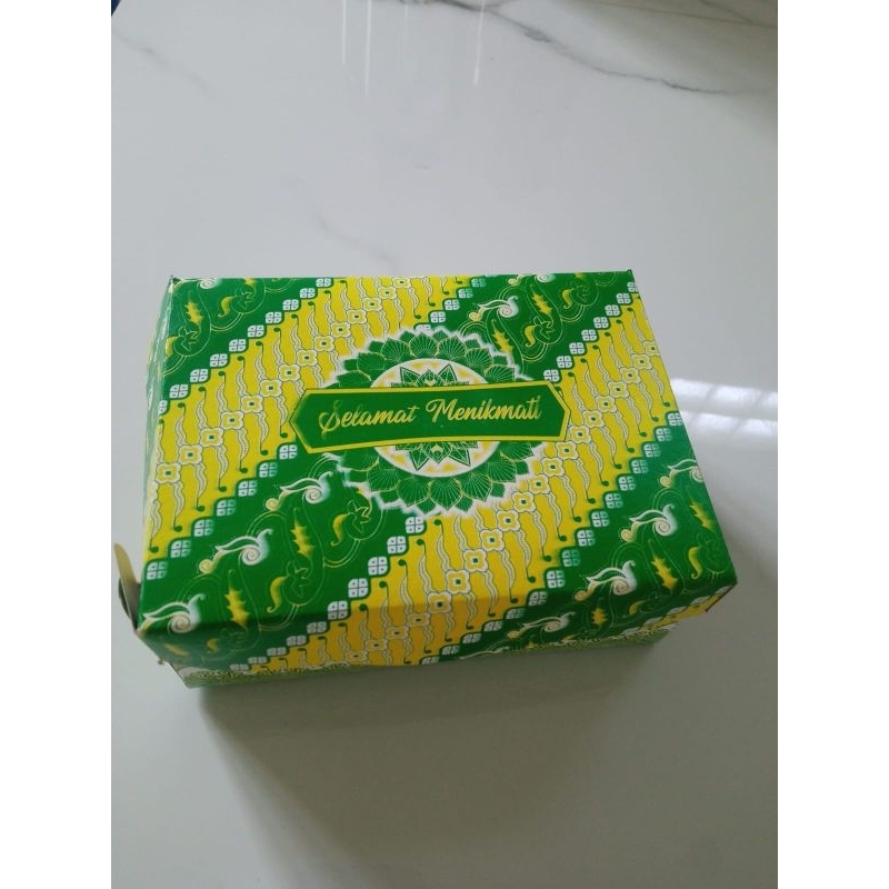 dus kue motif batik elegan MJ R3K ukuran 14x12 16x12 / box roti / Dos kue jajan premium / kardus snack untuk hajatan/ kotak makanan
