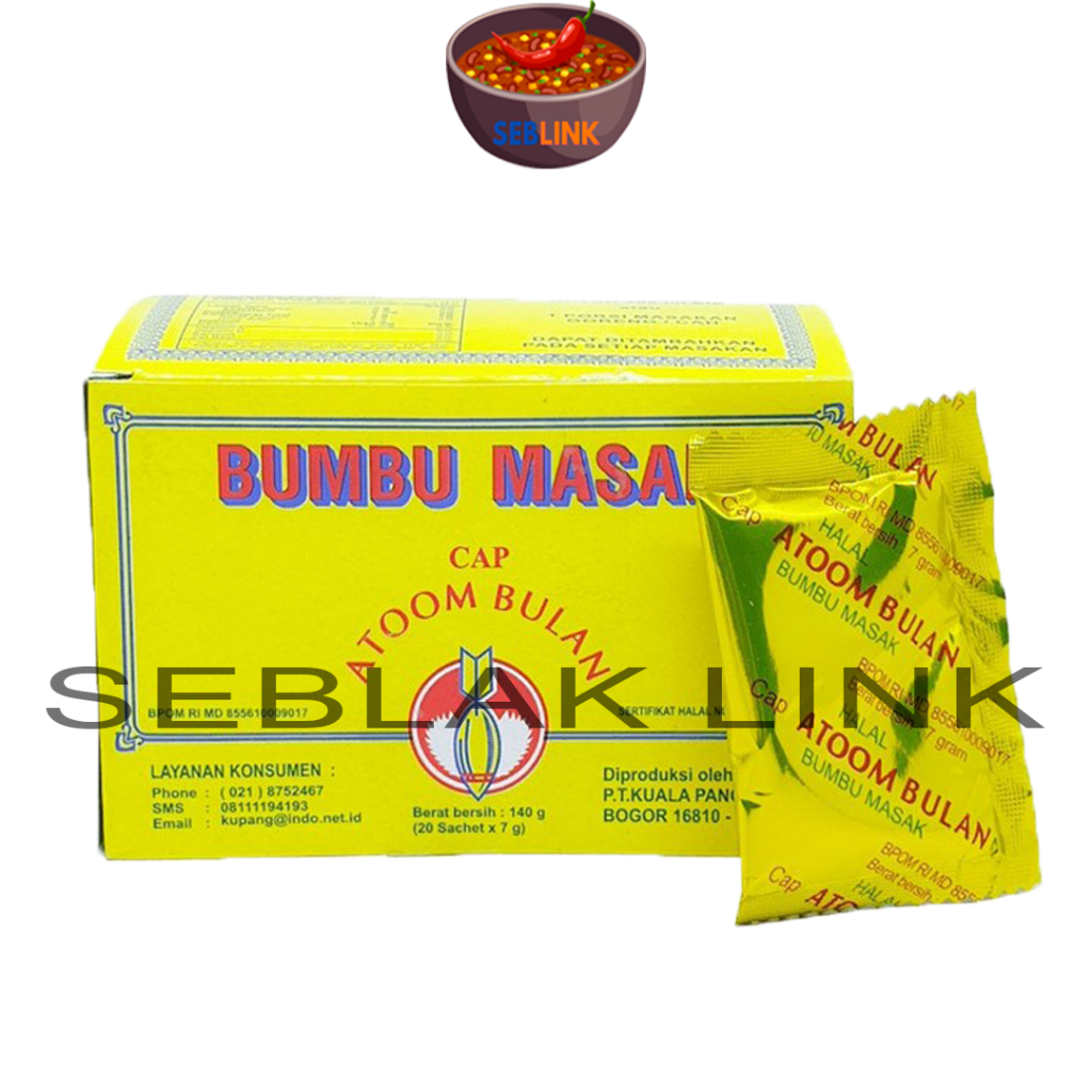 

Atoom Bulan Bumbu Tabur Gurih Box Isi 20Pcs