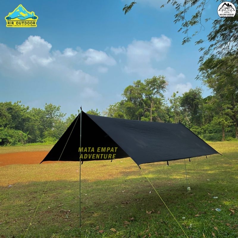 [ 1 SET ] Flysheet Dan Tiang Flysheet Nylon 20D 3x4 4x6 PU 10000mm RIR OUTDOOR Extreme Series Outdoo