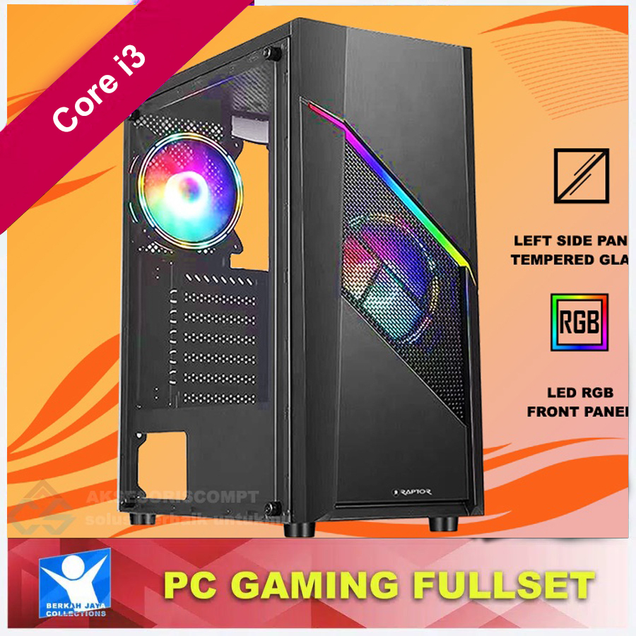 PC Gaming INTEL I3 PAKET Lengkap + SSD