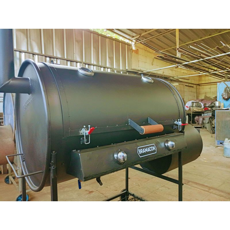 offset smoker 2in1, gas stove, Burner infrared, grilling, bbq