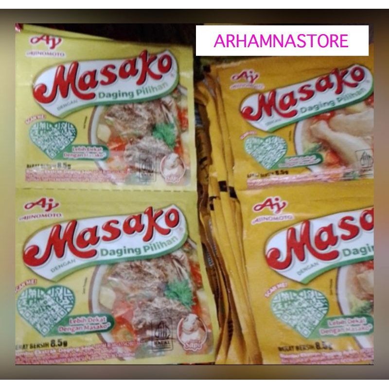 

Masako kemasan 8,5g isi 12 sachet