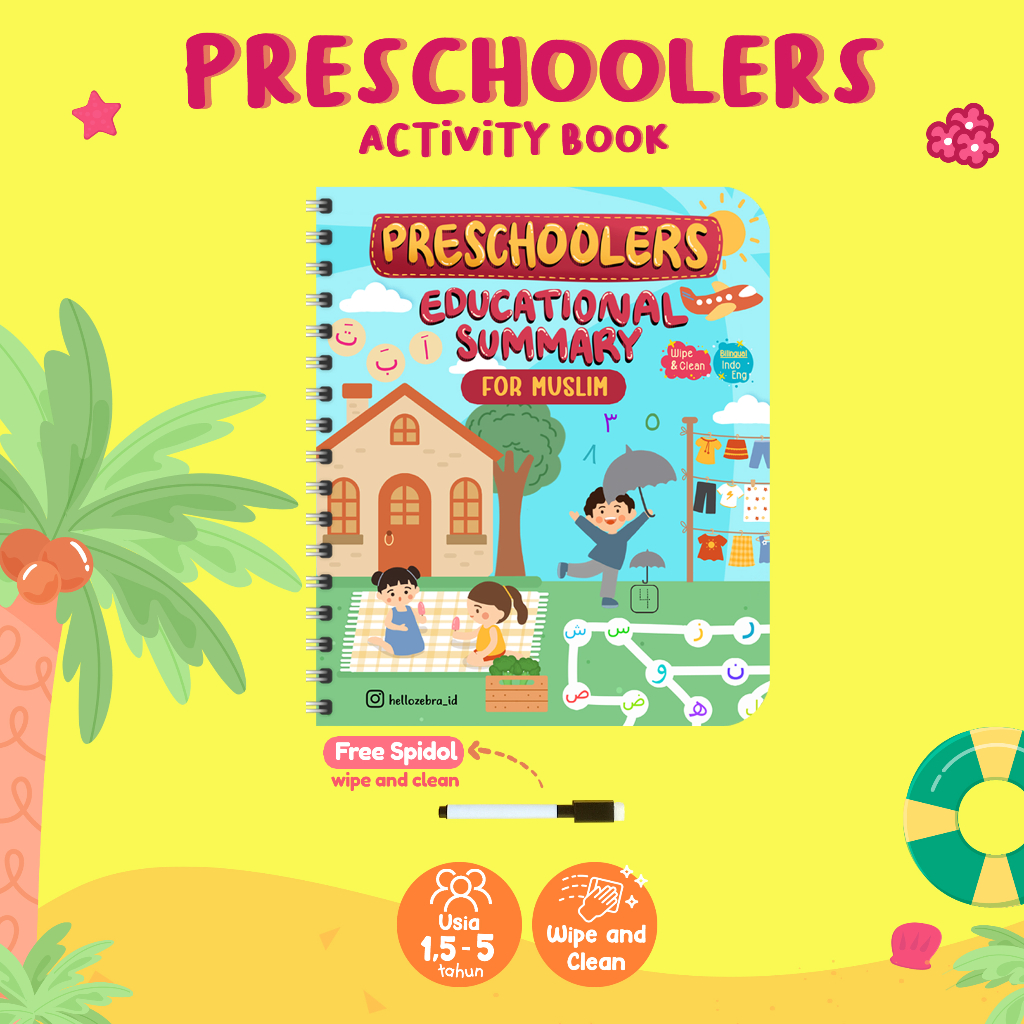 

ECER PRESCHOOLERS BOOK (BIRU) WIPE AND CLEAN