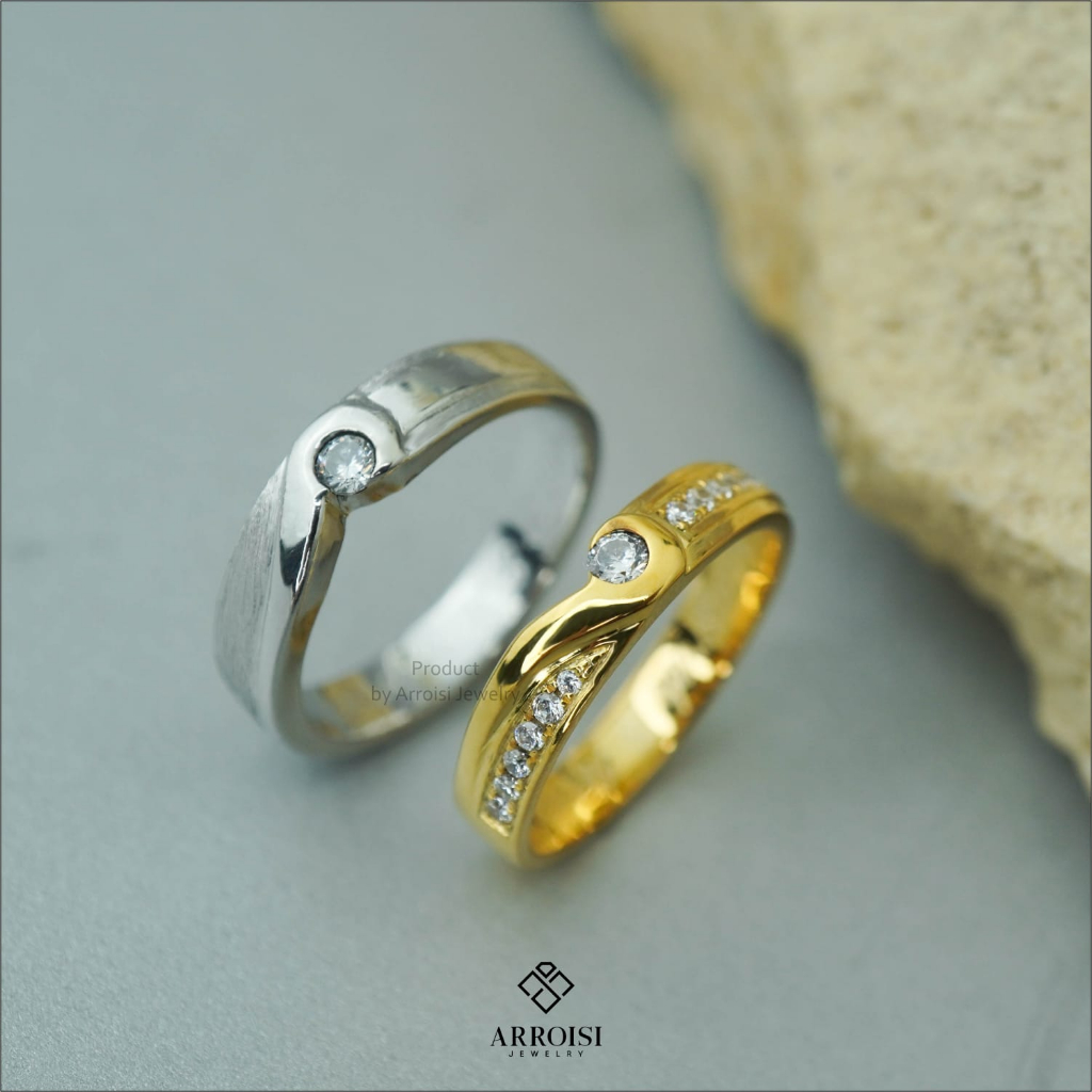 Cincin Nikah Couple Emas Palladium
