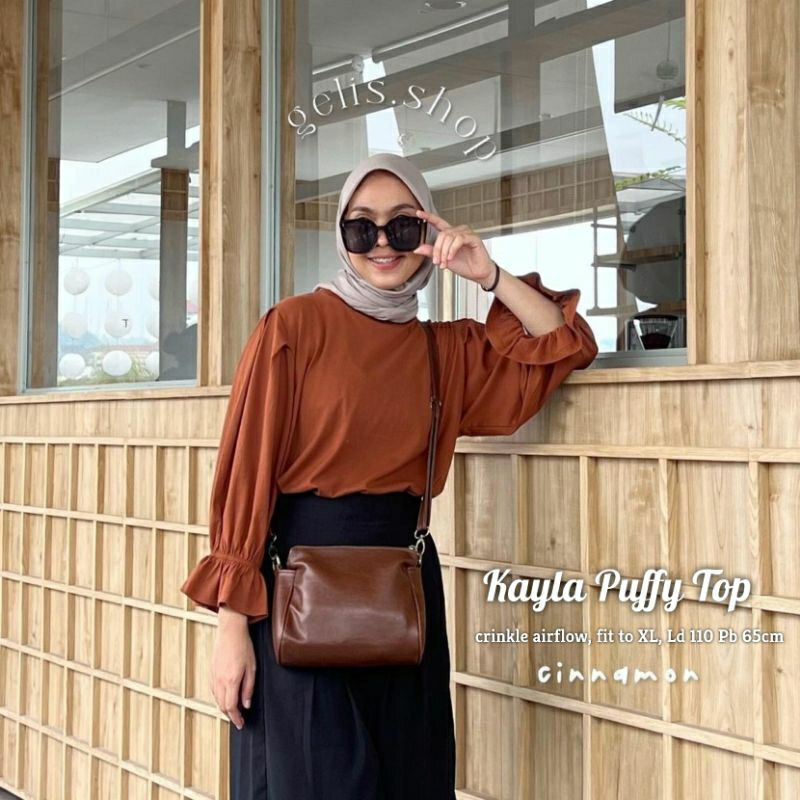 KAYLA PUFFY TOP / GROSIR BUSANA SURABAYA / COOKIE TUNIK