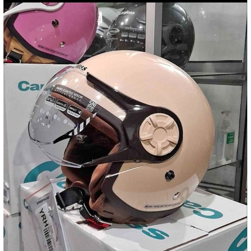 Helm Cargloss Hijab Cream