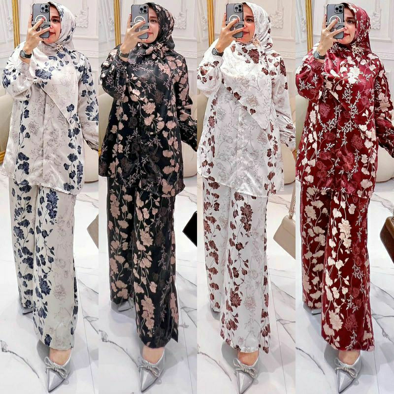 ONE SET 3 IN 1 PAKAIAN WANITA