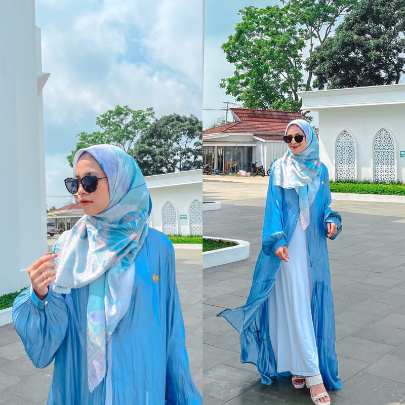 ONE SET BALQIS OUTER SHIMMER DAN DRESS SILK
